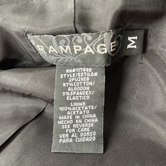 Rampage black and white short sleeve jacket/blazer - Picture 3 of 4